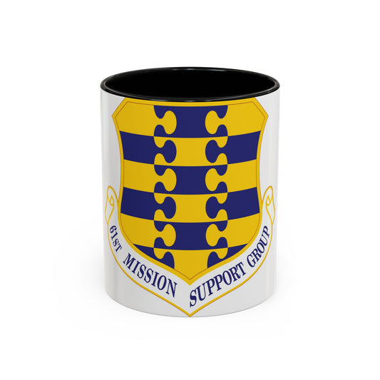 61st Mission Support Group (U.S. Air Force) Accent Coffee Mug