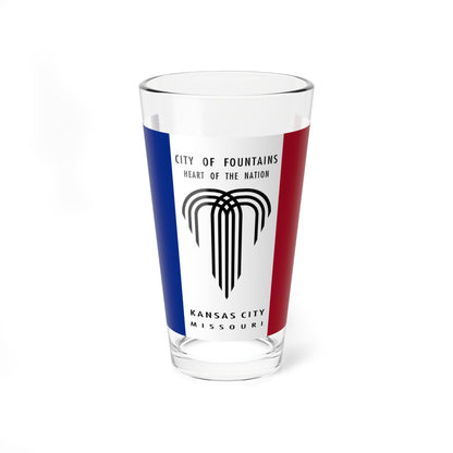 Flag of Kansas City Missouri 1995-2023 (United States) Pint Glass 16oz