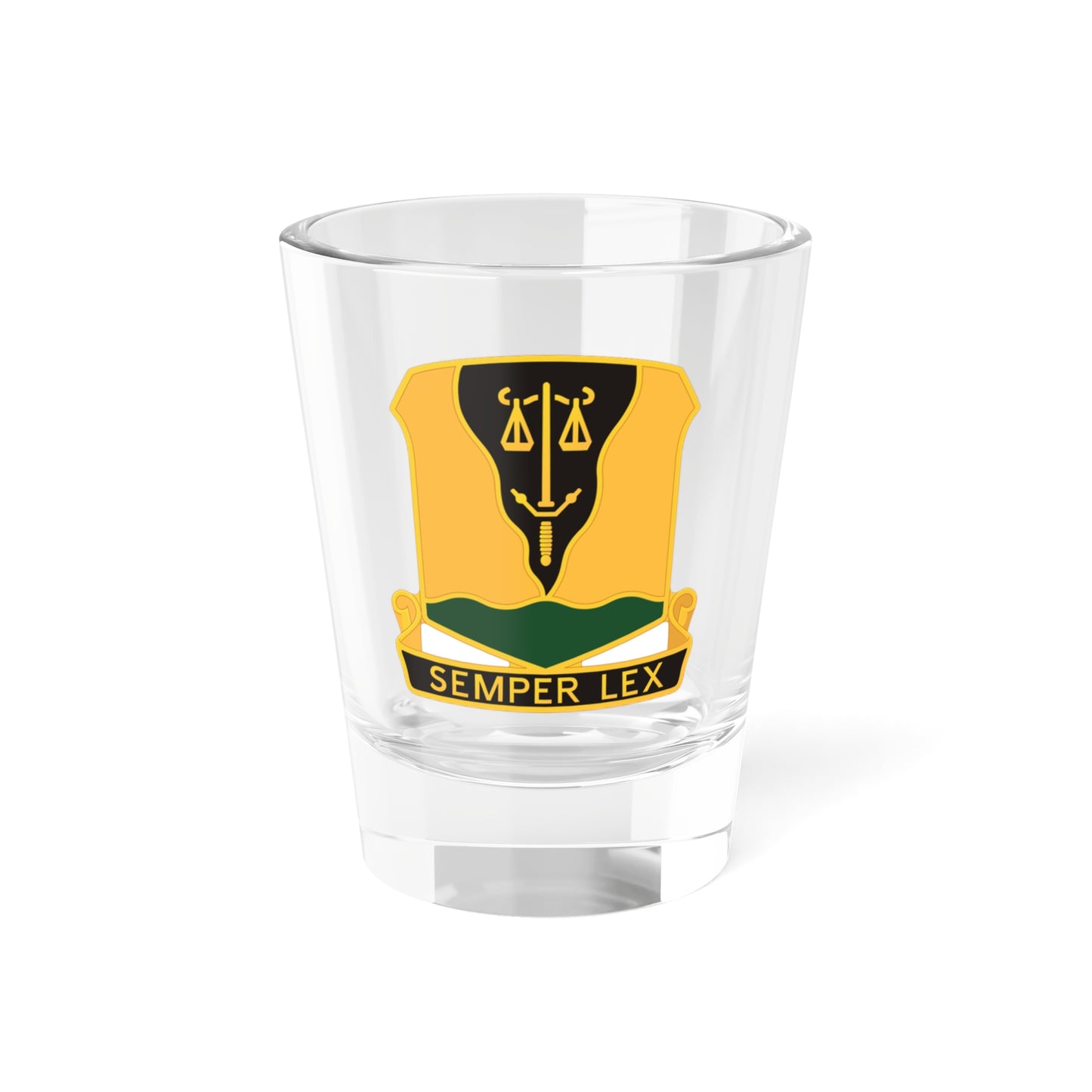 Verre à liqueur du 125e bataillon de police militaire (armée américaine) 1,5 oz