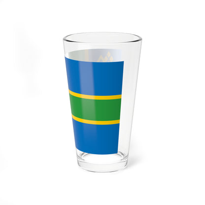 Presquile de Crozon District Flag (France) Pint Glass 16oz