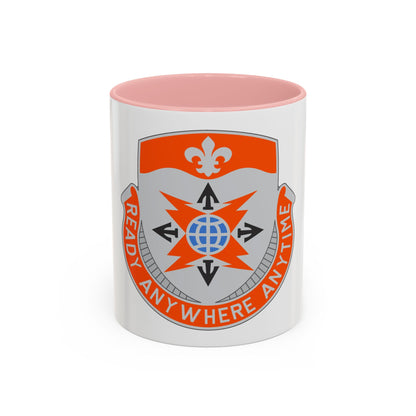 324 Signal Battalion (U.S. Army) Accent Coffee Mug