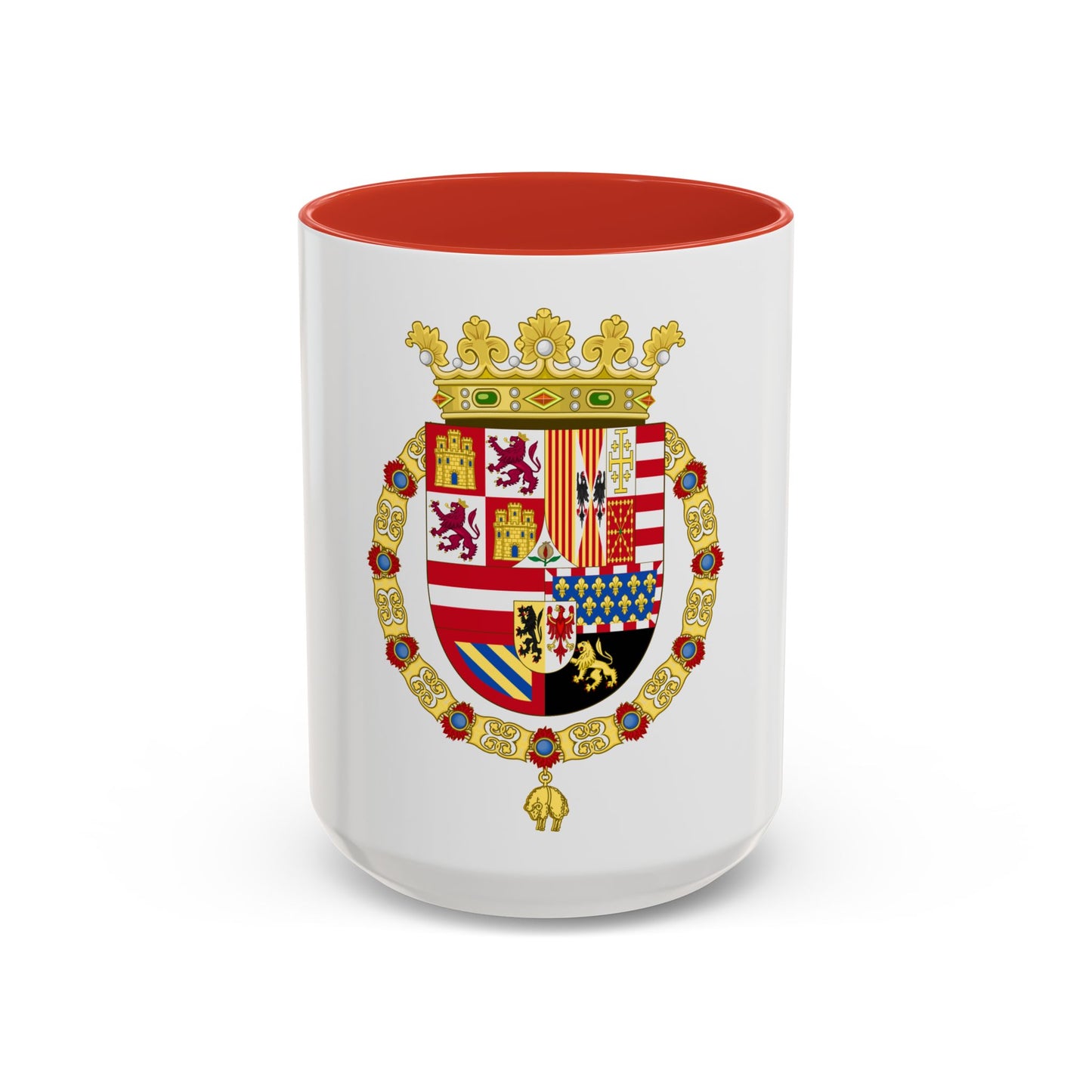 Coat of Arms of Philip II of Spain (1558-1580) - Accent Coffee Mug