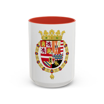 Coat of Arms of Philip II of Spain (1558-1580) - Accent Coffee Mug