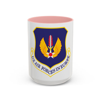 USAF in Europe (U.S. Air Force) Accent Coffee Mug