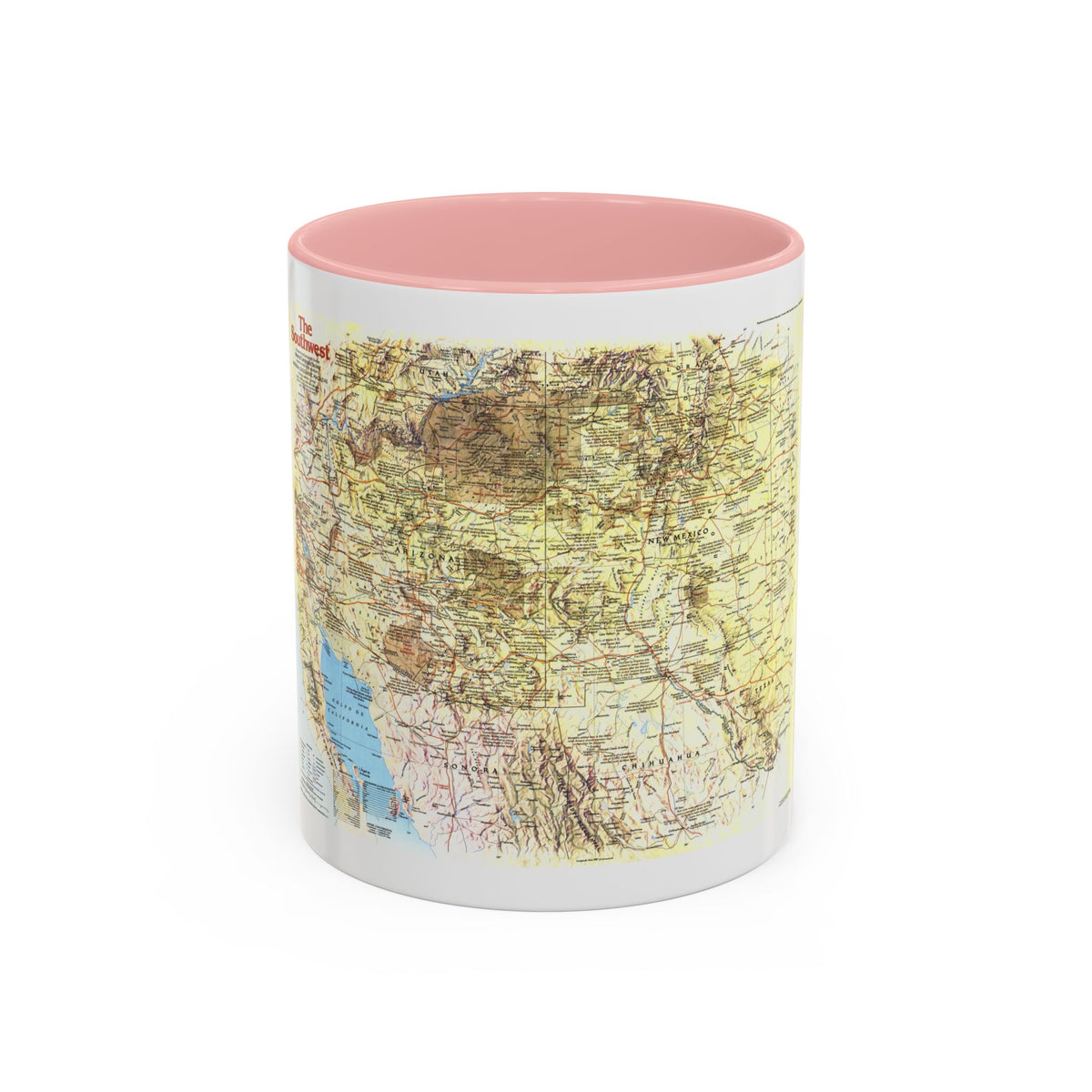 USA - Southwest 1 (1982) (Map) Accent Coffee Mug
