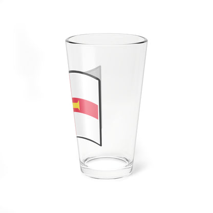 Nuvola Guernsey flag (United Kingdom) Pint Glass 16oz