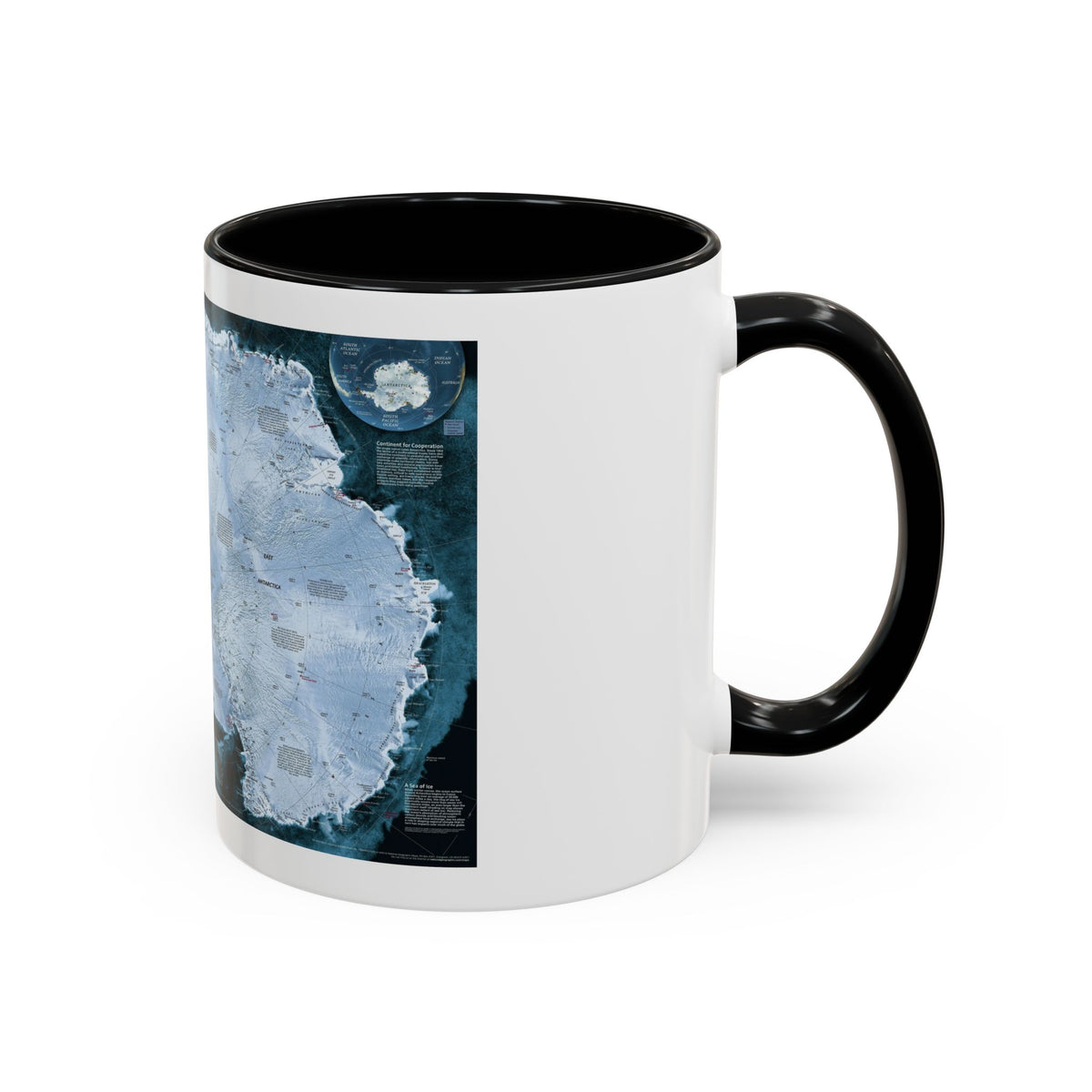 Antarctica (2002) (Map) Accent Coffee Mug