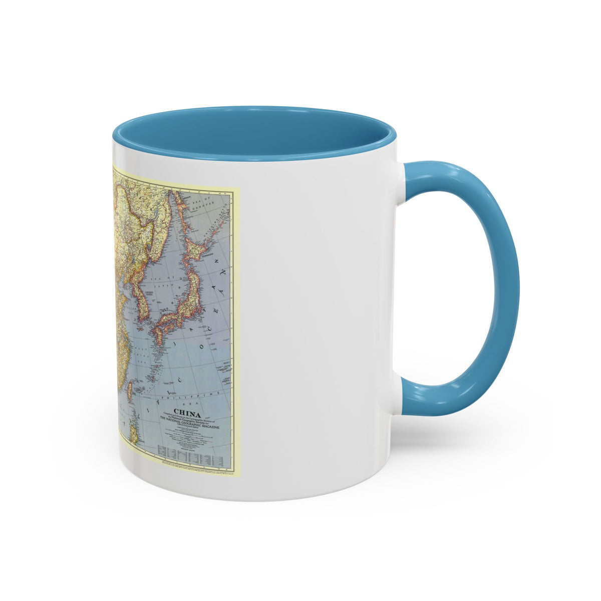 China (1945) (Map) Accent Coffee Mug