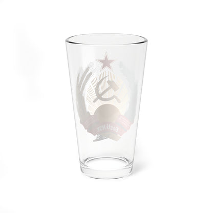 Emblem of the Estonian SSR (Estonia) (Coat of Arms) Pint Glass 16oz