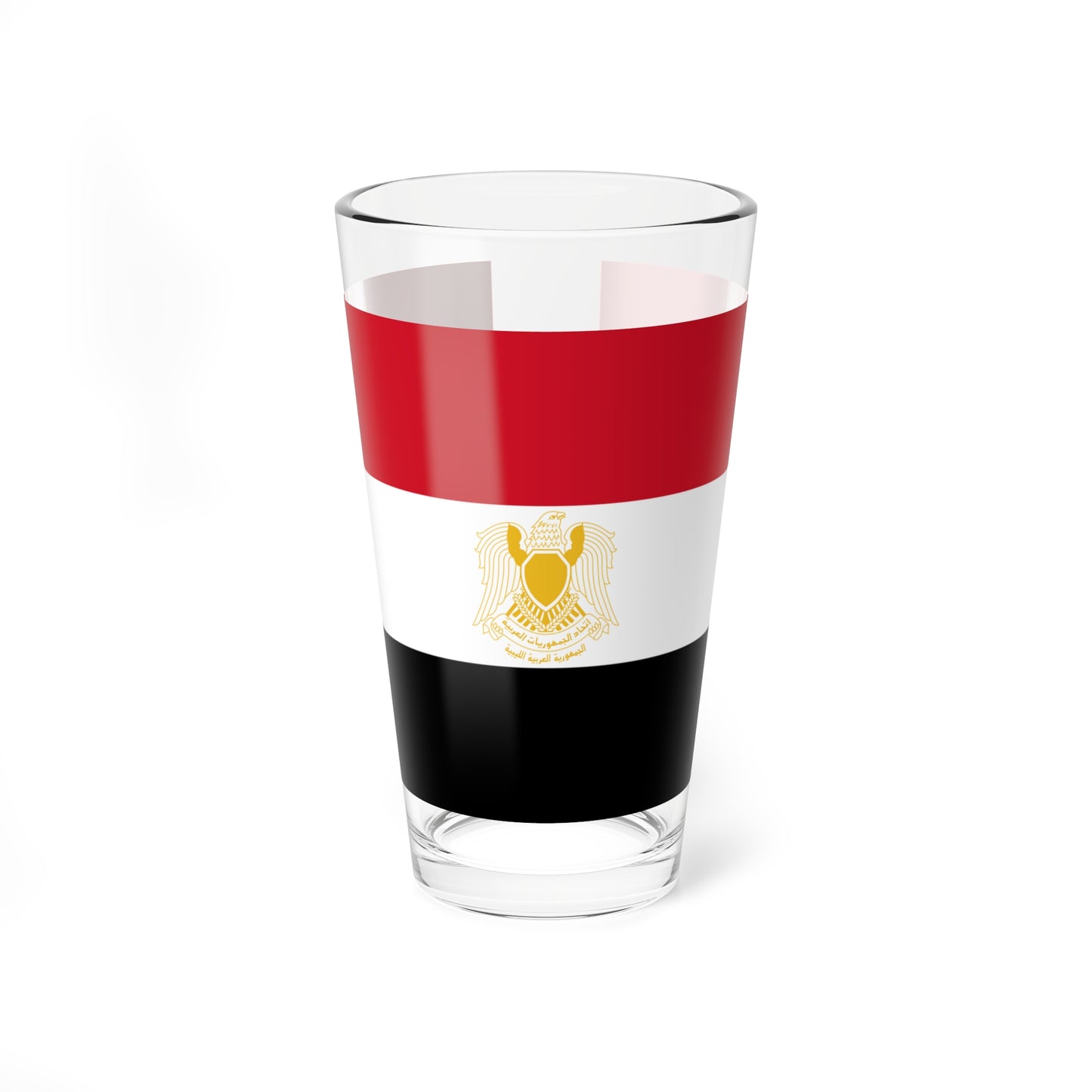 Flag of Libya 1972-1977 1-2 (Libya) Pint Glass 16oz