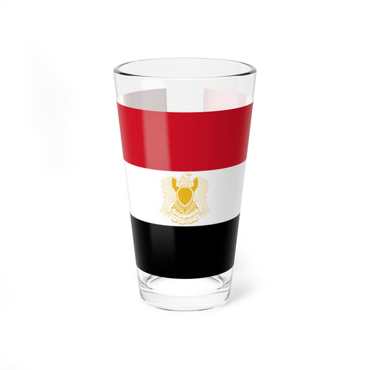 Flag of Libya 1972-1977 1-2 (Libya) Pint Glass 16oz