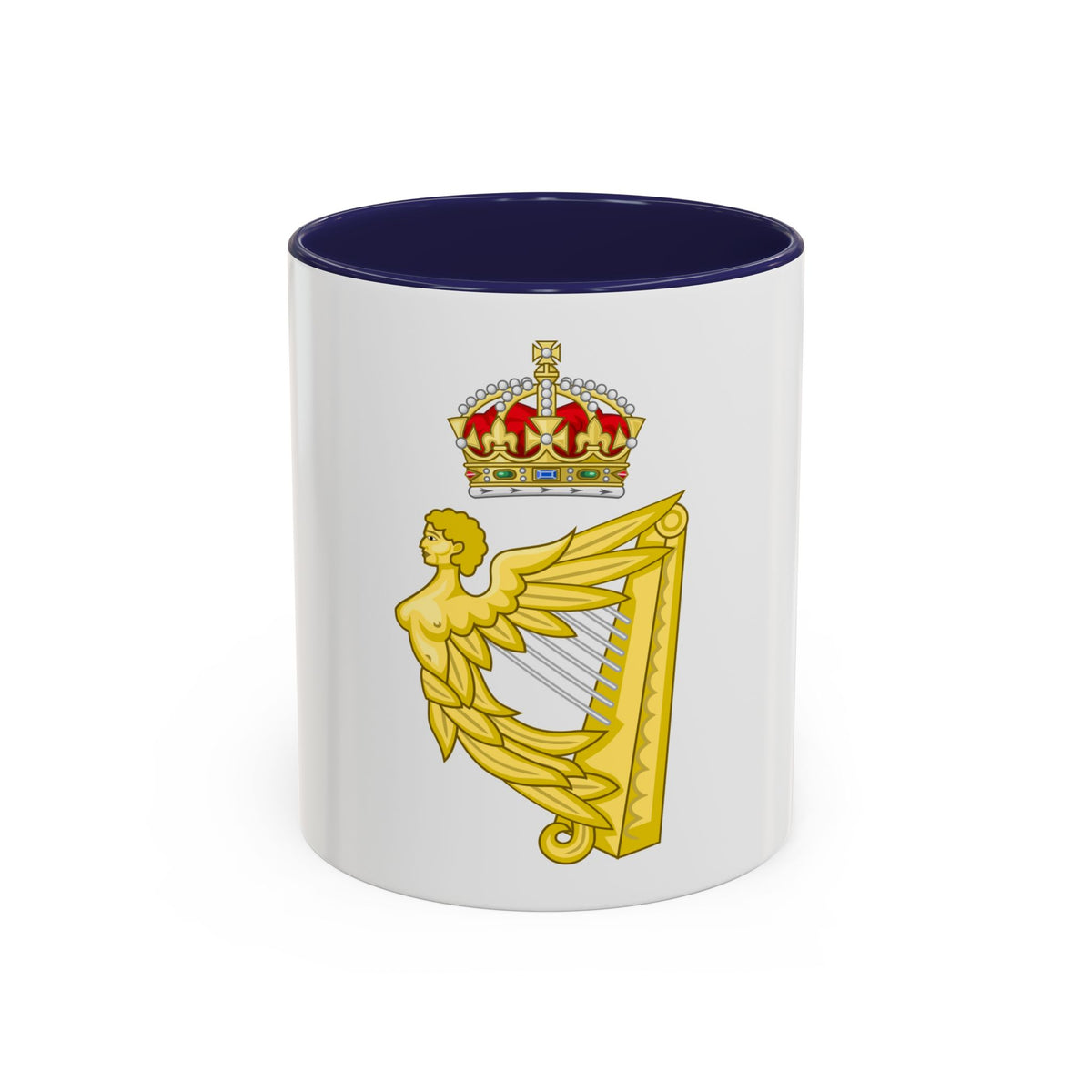 Crowned Harp (Tudor Crown) - Accent Coffee Mug