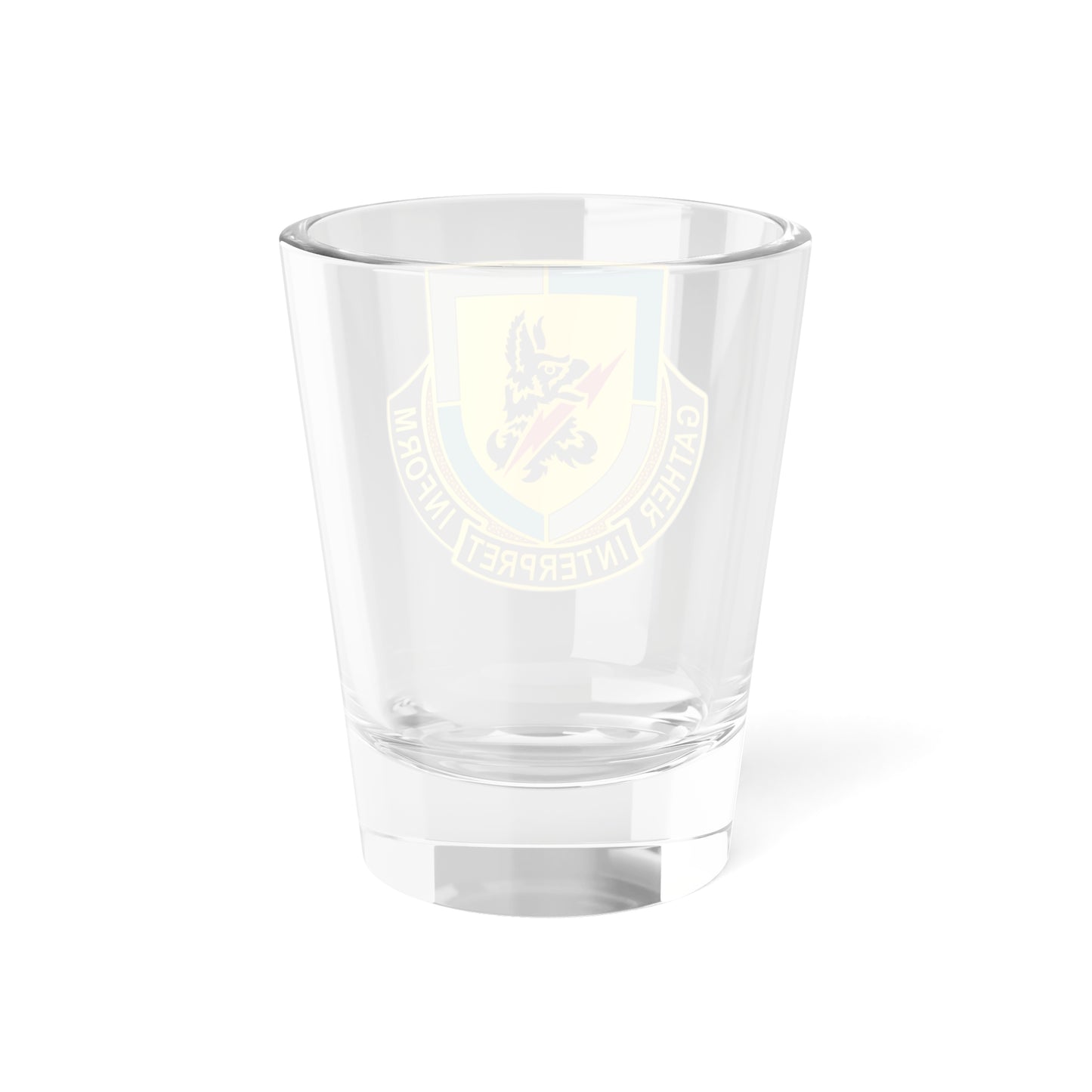 Verre à liqueur du 134e bataillon du renseignement militaire (armée américaine) 1,5 oz