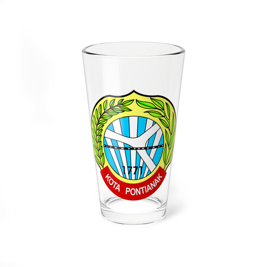 Seal of Pontianak (Indonesia) (Coat of Arms) Pint Glass 16oz