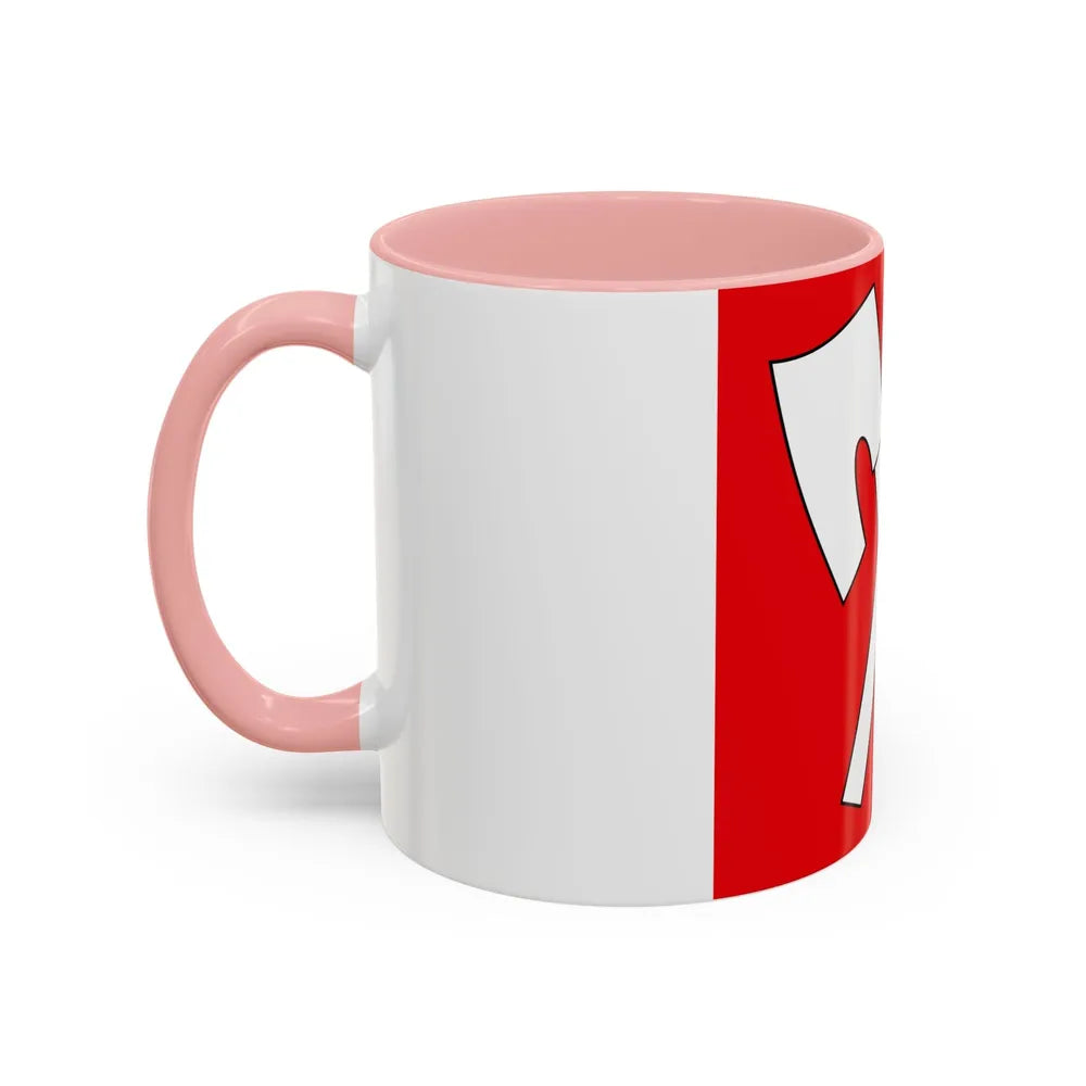 Flag of Biel Switzerland - Accent Coffee Mug-Go Mug Yourself