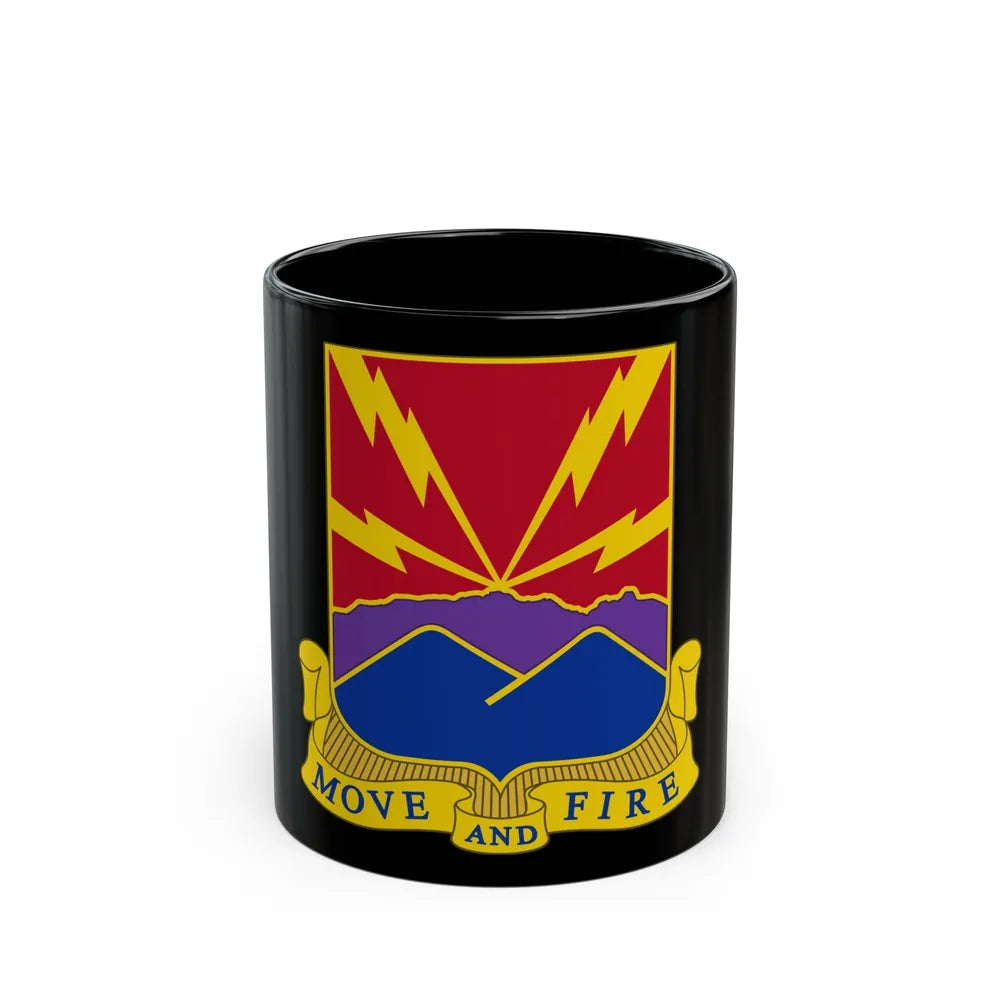 593rd Field Artillery Battalion (U.S. Army) Black Coffee Mug-11oz-Go Mug Yourself