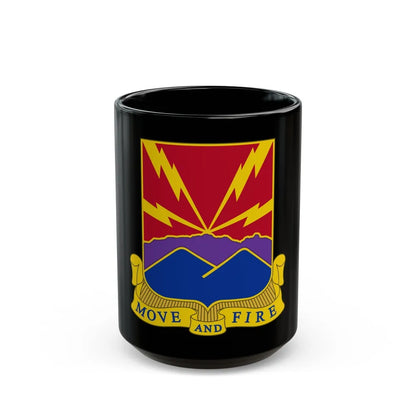 593rd Field Artillery Battalion (U.S. Army) Black Coffee Mug-15oz-Go Mug Yourself