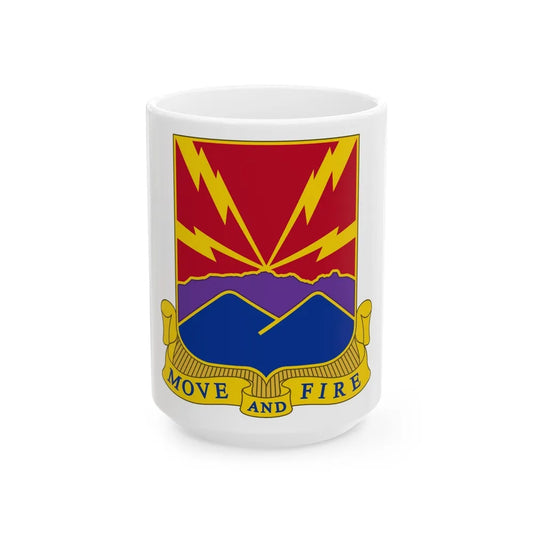 593rd Field Artillery Battalion (U.S. Army) White Coffee Mug-15oz-Go Mug Yourself