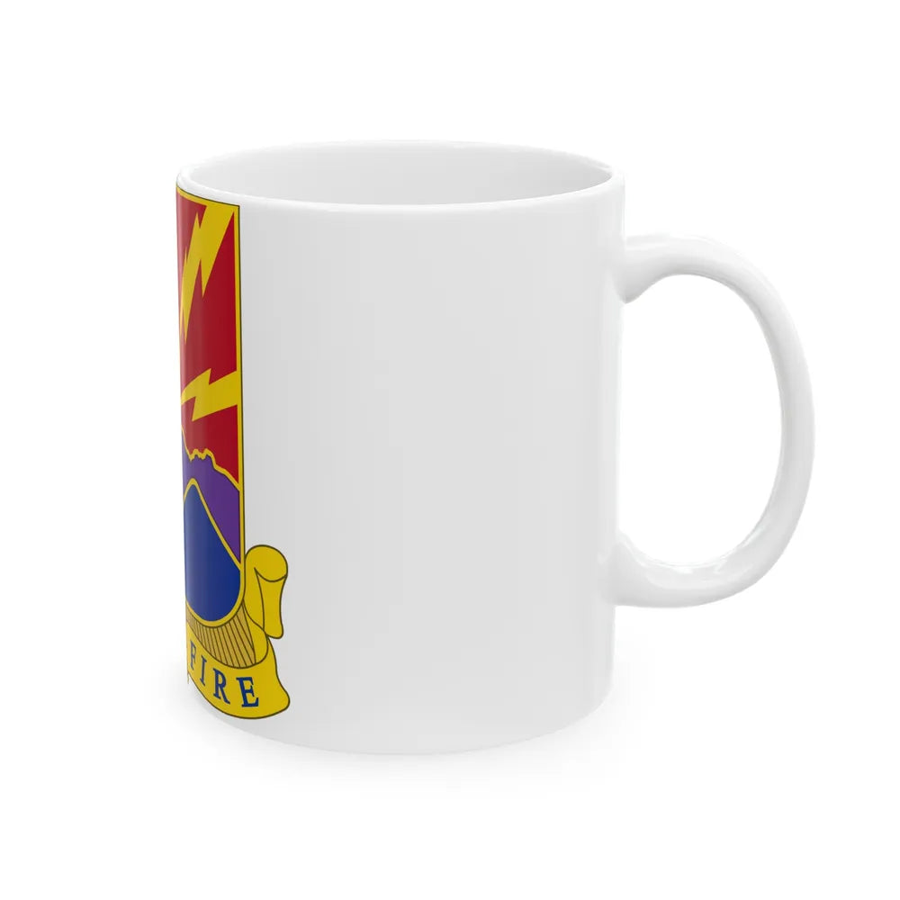 593rd Field Artillery Battalion (U.S. Army) White Coffee Mug-Go Mug Yourself