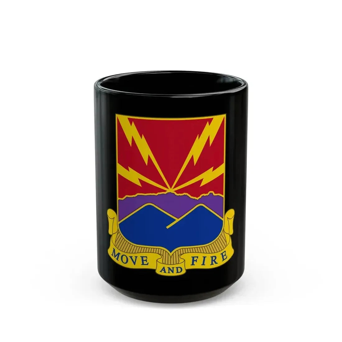 593rd Field Artillery Battalion (U.S. Army) Black Coffee Mug 15oz - Go Mug Yourself