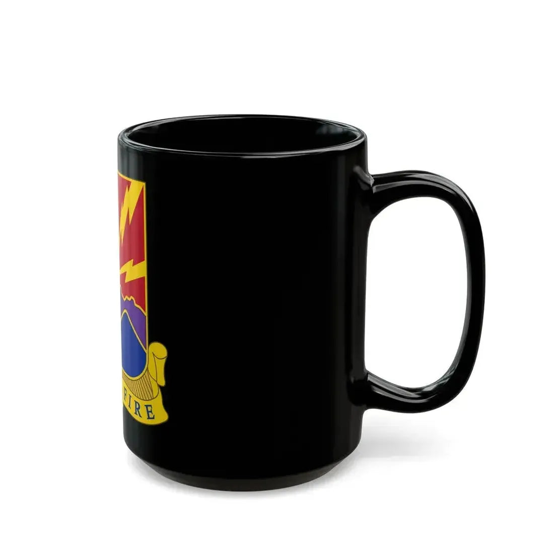 593rd Field Artillery Battalion (U.S. Army) Black Coffee Mug - Go Mug Yourself