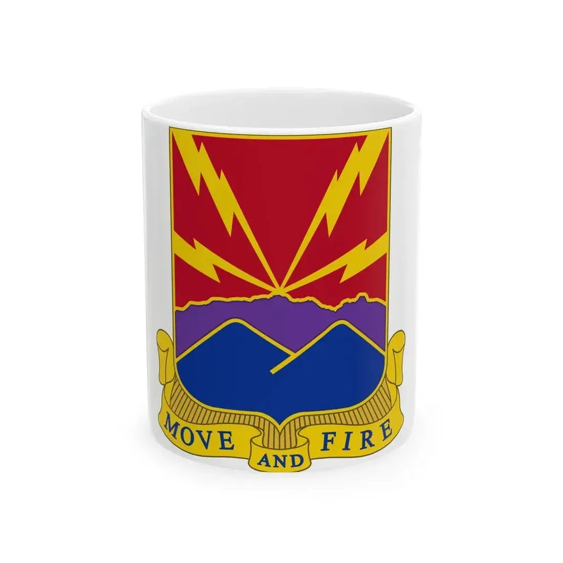 593rd Field Artillery Battalion (U.S. Army) White Coffee Mug 11oz - Go Mug Yourself