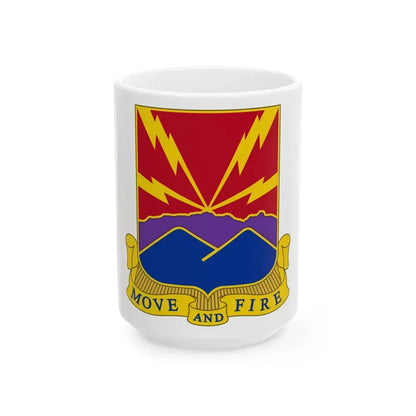 593rd Field Artillery Battalion (U.S. Army) White Coffee Mug 15oz - Go Mug Yourself