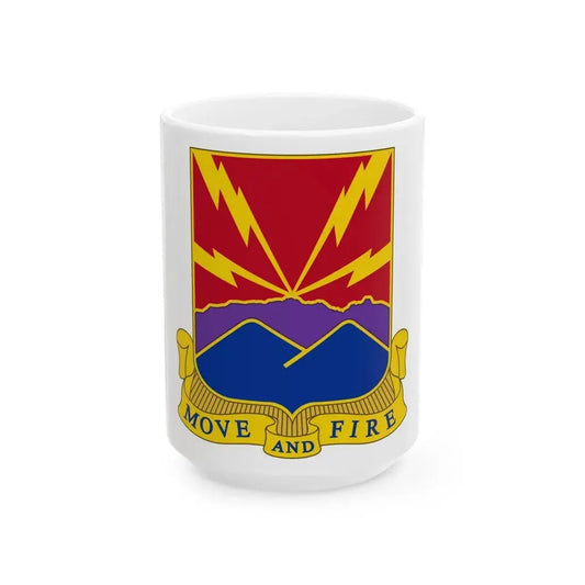 593rd Field Artillery Battalion (U.S. Army) White Coffee Mug 15oz - Go Mug Yourself