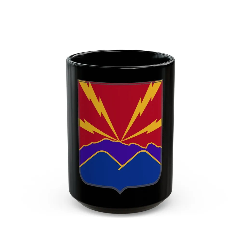 593rd Field Artillery Battalion v2 (U.S. Army) Black Coffee Mug-15oz-Go Mug Yourself