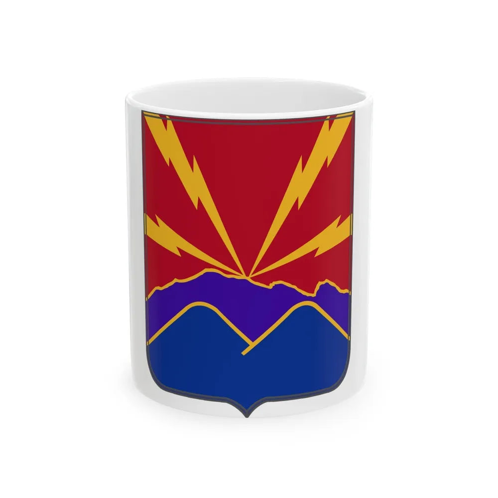 593rd Field Artillery Battalion v2 (U.S. Army) White Coffee Mug-11oz-Go Mug Yourself