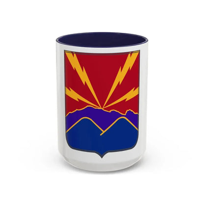 593rd Field Artillery Battalion v2 (U.S. Army) Accent Coffee Mug 15oz Navy - Go Mug Yourself