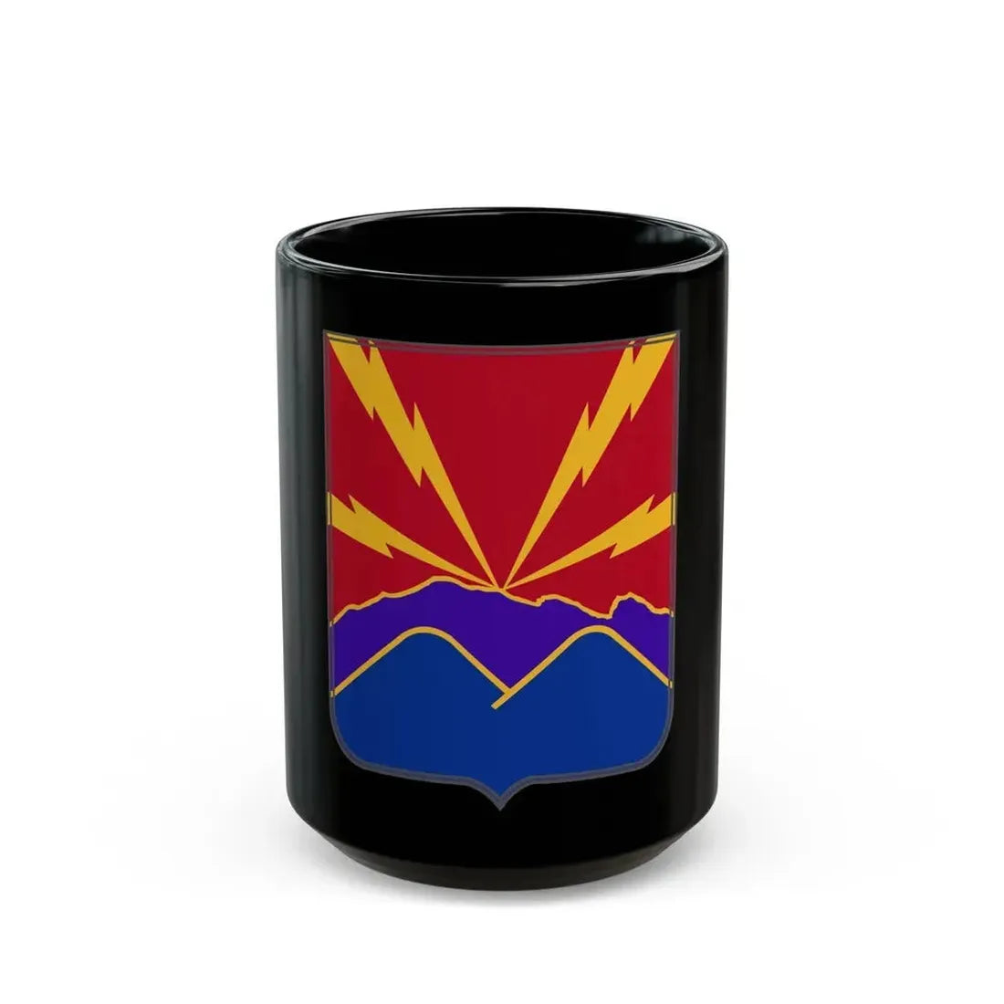 593rd Field Artillery Battalion v2 (U.S. Army) Black Coffee Mug 15oz - Go Mug Yourself