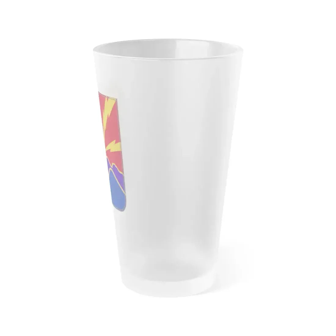 593rd Field Artillery Battalion v2 (U.S. Army) Frosted Pint Glass 16oz - Go Mug Yourself