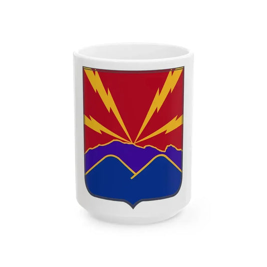 593rd Field Artillery Battalion v2 (U.S. Army) White Coffee Mug 15oz - Go Mug Yourself