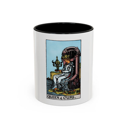 The Queen of Cups (Tarot Card) Accent Coffee Mug