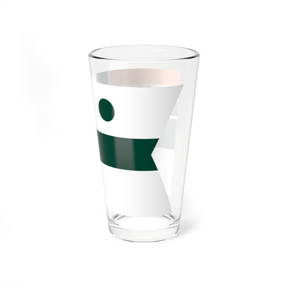 Rank flag of the South African Navy - Rear Admiral 1959-1972 (South Africa) Pint Glass 16oz