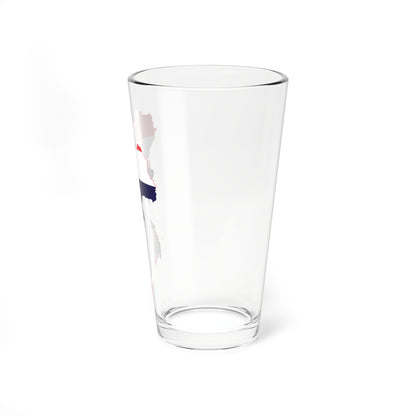 Flag-map of Thailand all (Thailand) Pint Glass 16oz