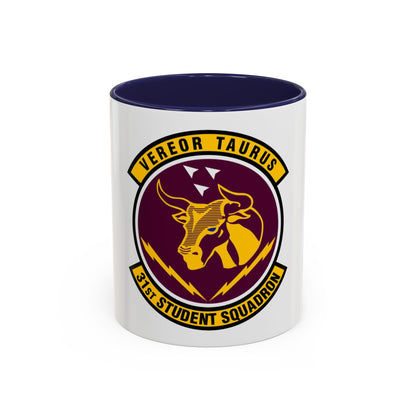 31 Student Sq AETC (U.S. Air Force) Accent Coffee Mug