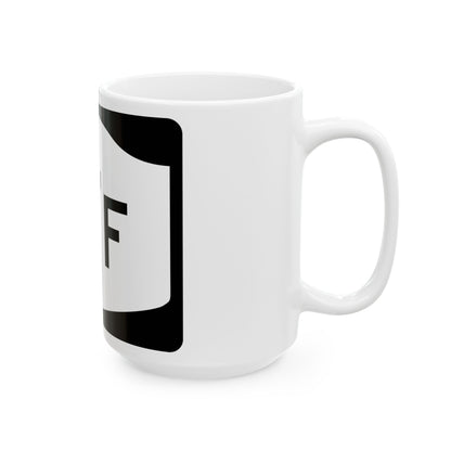 NY-17F (New York) (Road Sign) White Coffee Mug
