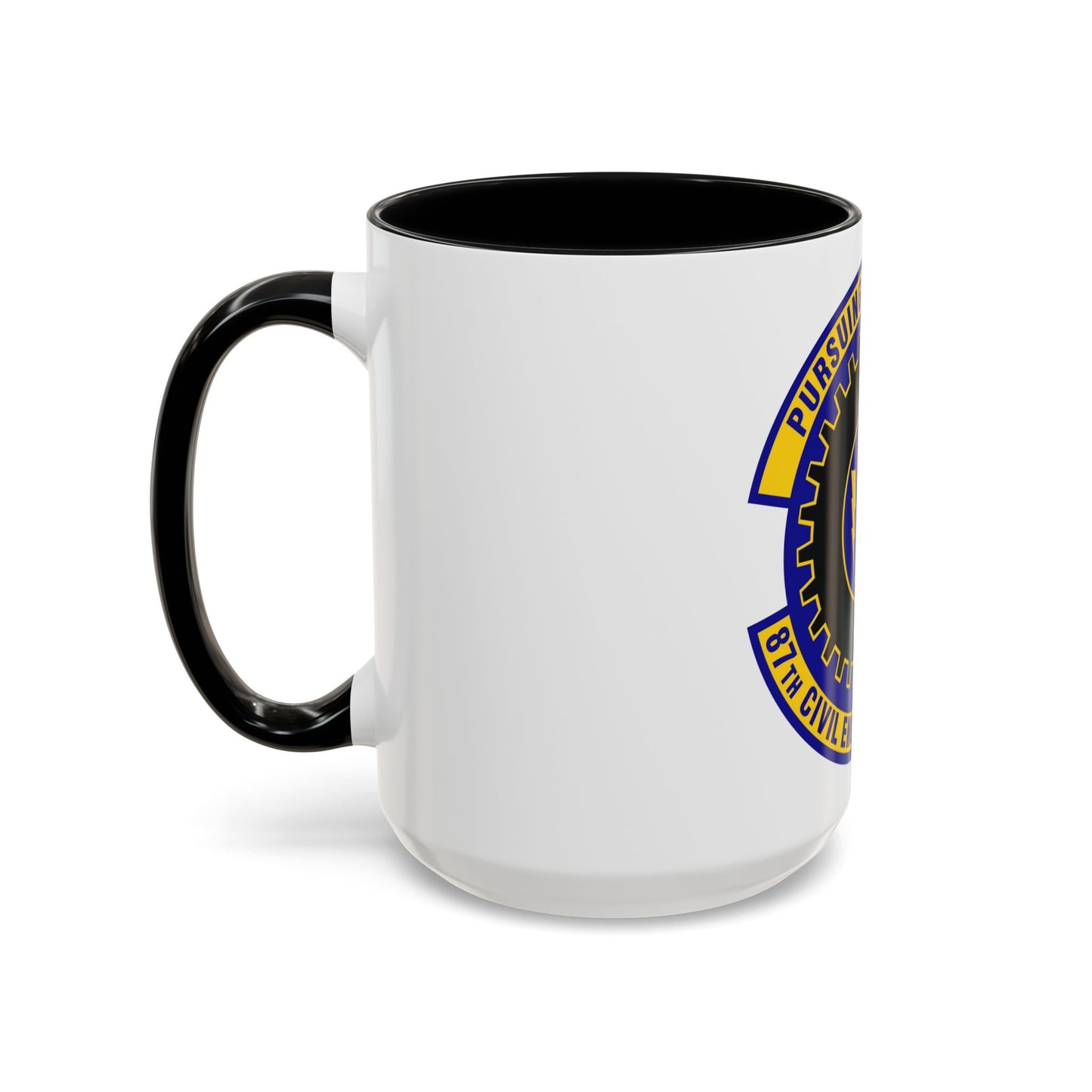 87th Civil Engineer Squadron (U.S. Air Force) Accent Coffee Mug