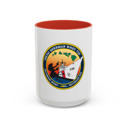 USCGC Sherman WHEC 720 new 2016 (U.S. Coast Guard) Accent Coffee Mug