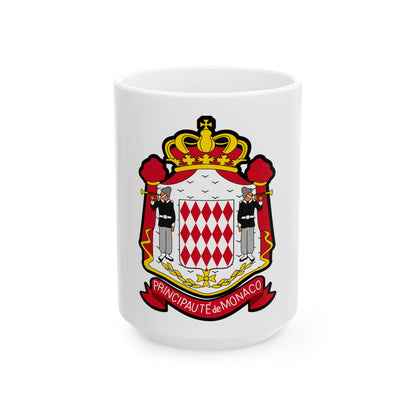 Coat of arms of Monaco - White Coffee Mug