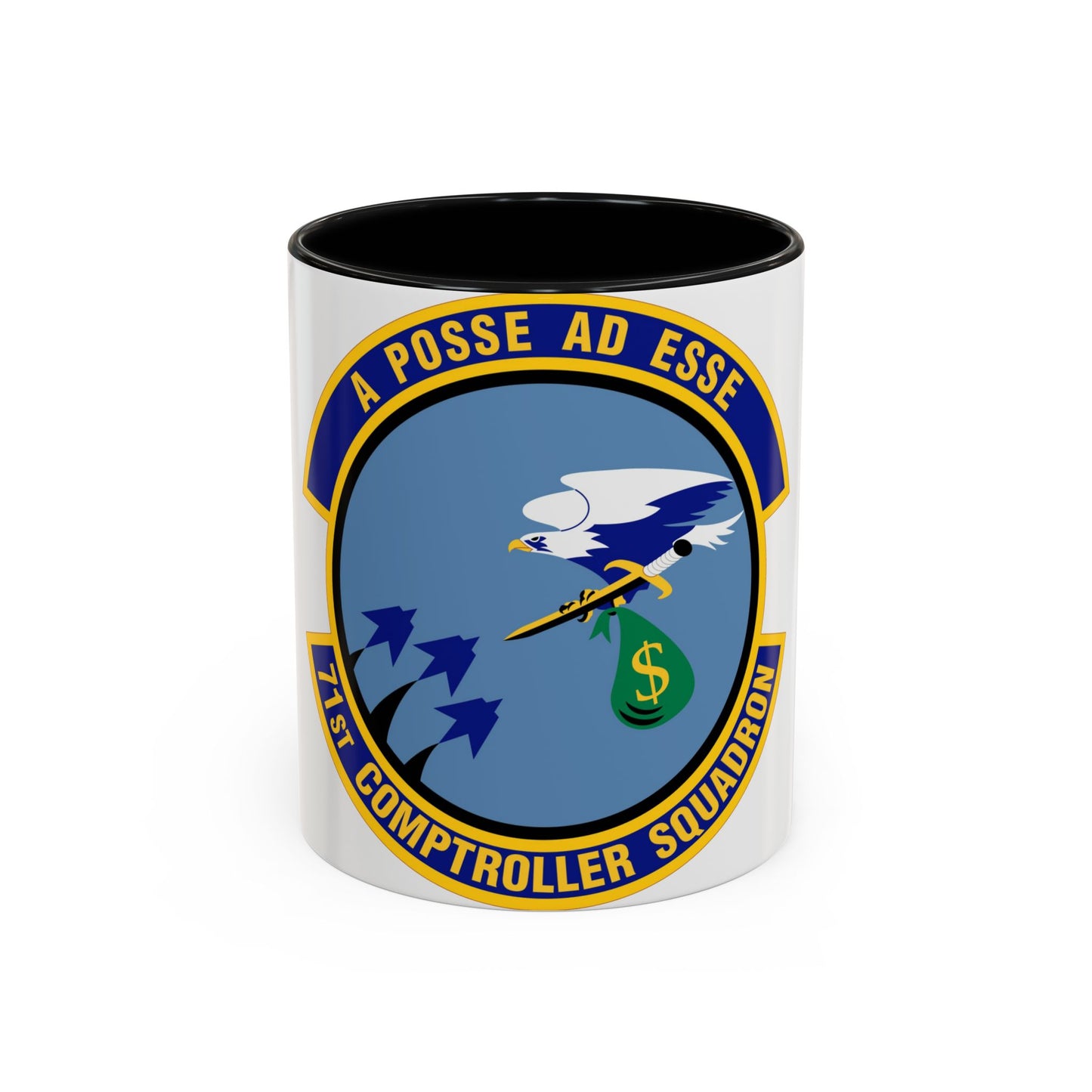 71st Comptroller Squadron (U.S. Air Force) Accent Coffee Mug