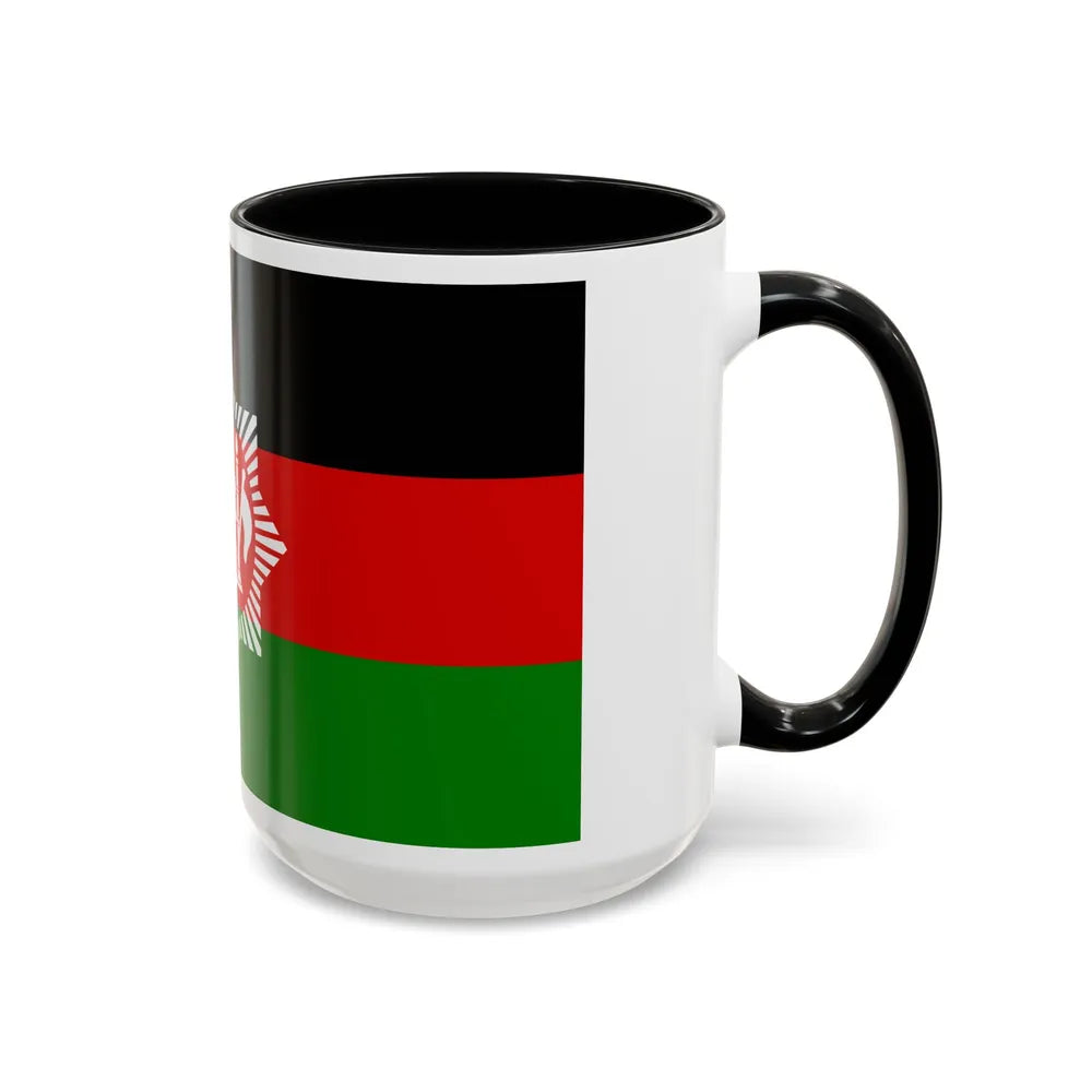 Flag of Afghanistan 1928 - Accent Coffee Mug-Go Mug Yourself