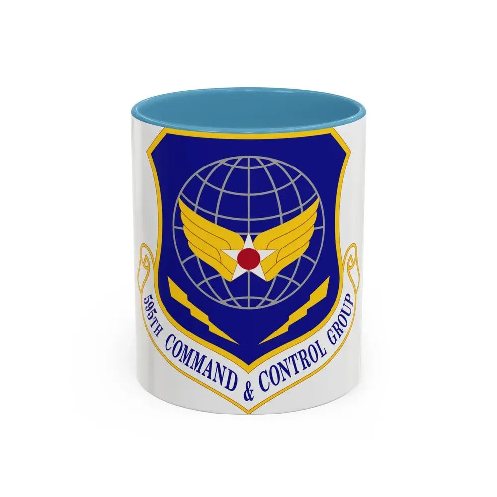 595 Command and Control Group AFSPC (U.S. Air Force) Accent Coffee Mug 11oz Light Blue - Go Mug Yourself