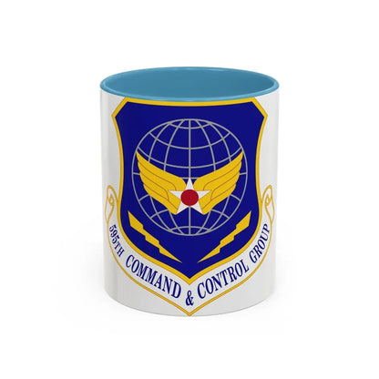 595 Command and Control Group AFSPC (U.S. Air Force) Accent Coffee Mug 11oz Light Blue - Go Mug Yourself