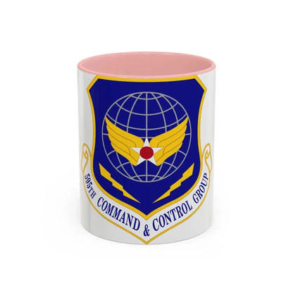 595 Command and Control Group AFSPC (U.S. Air Force) Accent Coffee Mug 11oz Pink - Go Mug Yourself