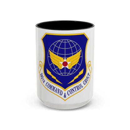 595 Command and Control Group AFSPC (U.S. Air Force) Accent Coffee Mug 15oz Black - Go Mug Yourself
