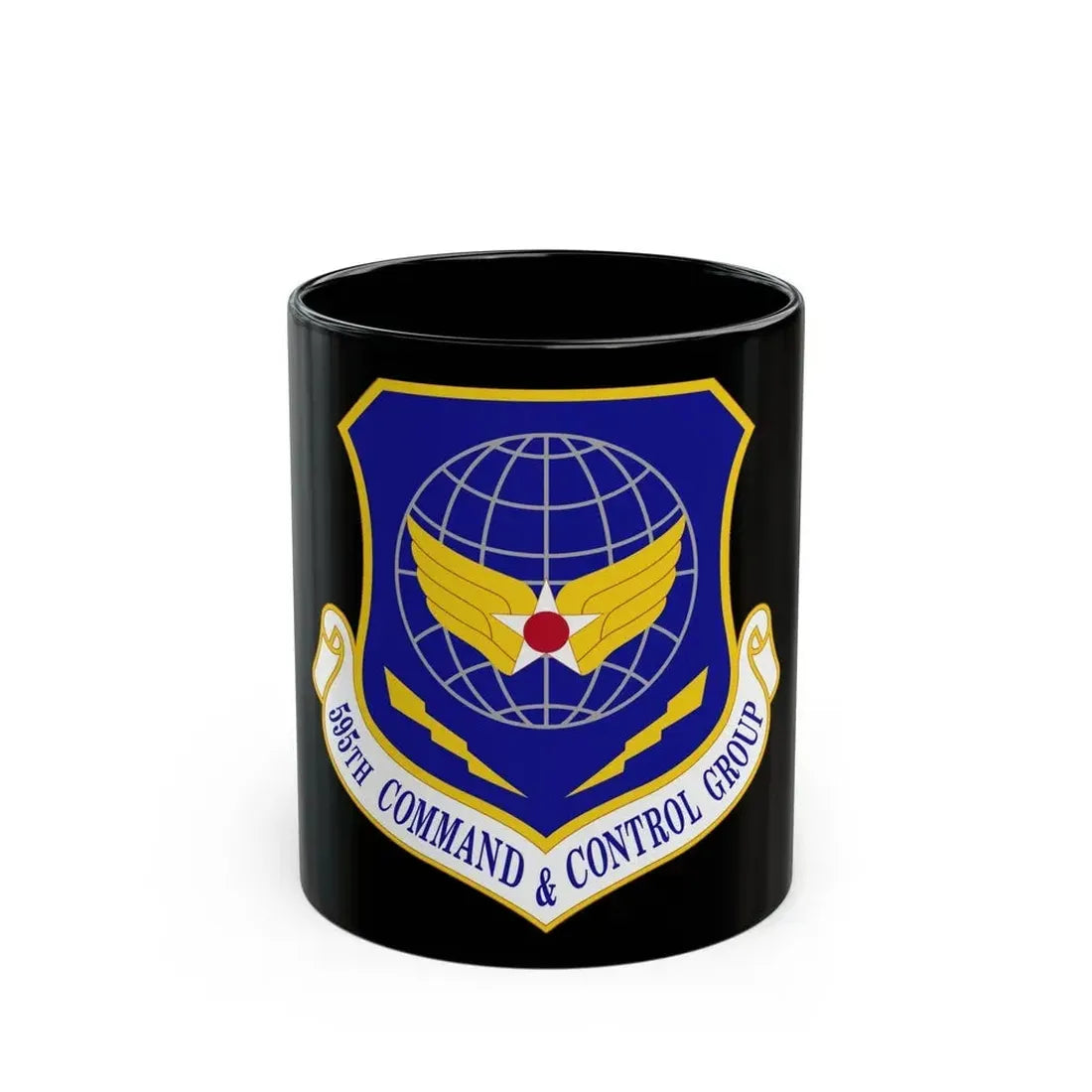 595 Command and Control Group AFSPC (U.S. Air Force) Black Coffee Mug - Go Mug Yourself