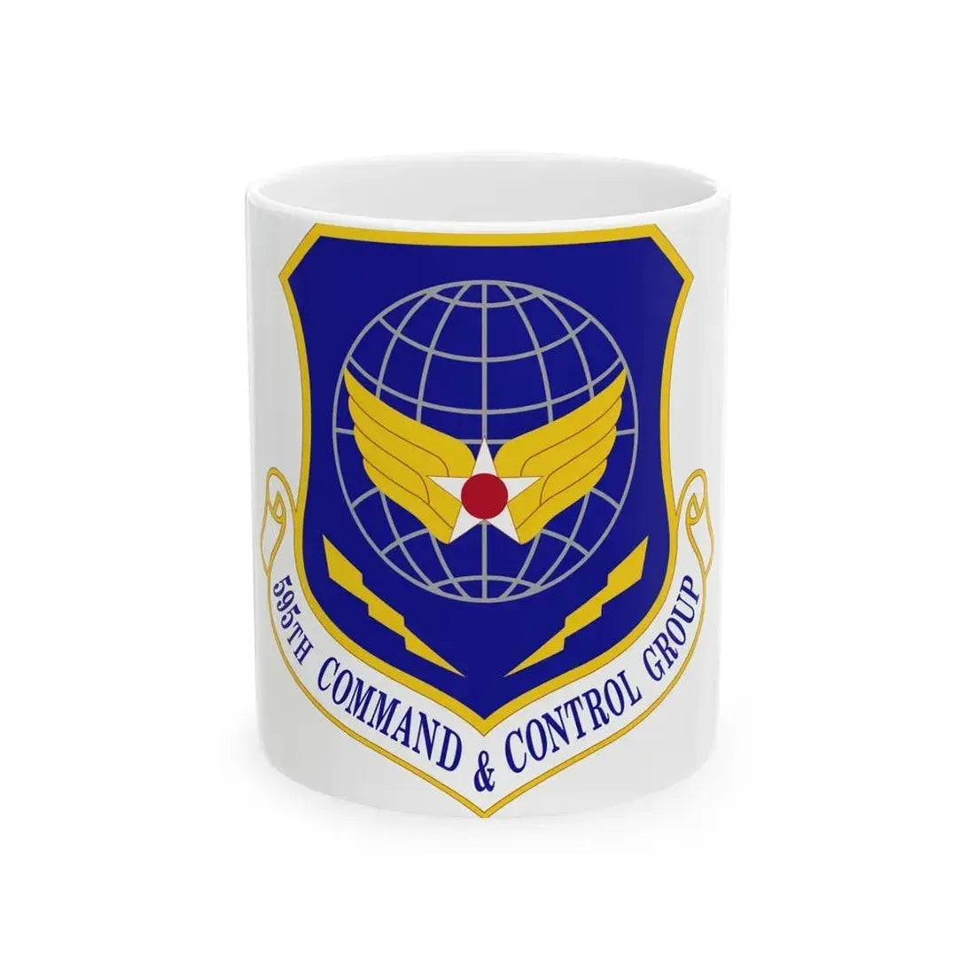 595 Command and Control Group AFSPC (U.S. Air Force) White Coffee Mug 11oz - Go Mug Yourself
